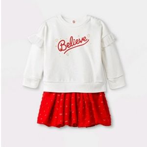 Cat & Jack Holiday Tutu Set